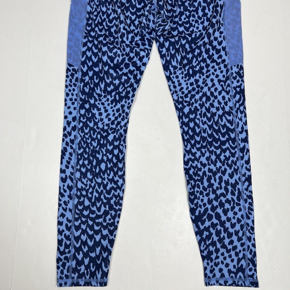 Fabletics On-The-Go PowerHold High-Waisted Legging Womens Blue Marina Sahara L - Picture 8 of 10